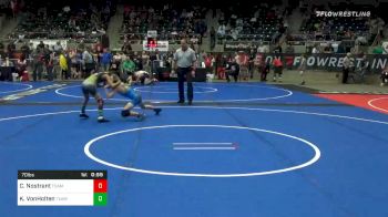 70 lbs Consolation - Cayden Nostrant, Team Grwa vs Kamdon VonHolten, Team Punisher Wrestling