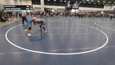 126 lbs Cons. Quarters - Miles Weisgerber, Big Cat Wrestling Club vs Hunter Heun, Iowa
