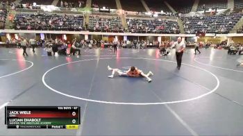 67 lbs Champ. Round 1 - Jack Wiele, Iowa vs Lucian Dhabolt, Hammer Time Wrestling Academy