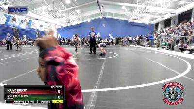 52 lbs Cons. Round 1 - Kaiyd Reust, Clearwater vs Rylen Childs, Maize