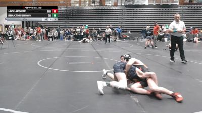 105 lbs Round 3 (8 Team) - Jack Aponte, RAW vs Braxton Brown, Trojan Wrestling