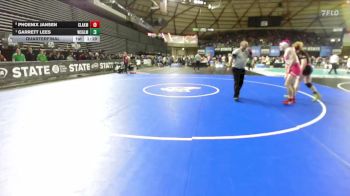 Boys 2A 190 lbs Quarterfinal - Garrett Lees, Washougal vs Phoenix Jansen, Clarkston