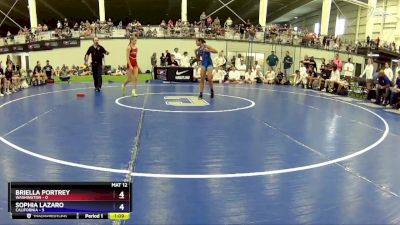 93 lbs Round 1 (6 Team) - Briella Portrey, Washington vs Sophia Lazaro, California