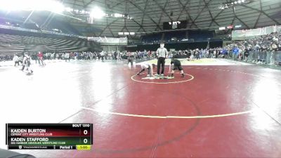 105 lbs Quarterfinal - Kaiden Burton, Cement City Wrestling Club vs Kaden Stafford, Gig Harbor Grizzlies Wrestling Club