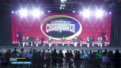 Legacy Xtreme All Stars - VIPERS [2025 L1 Youth - Medium Day 2] 2025 Cheer Power Grand Nationals