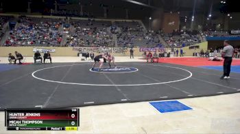 144 lbs Semifinal - Micah Thompson, Boyle County vs Hunter Jenkins, Union County