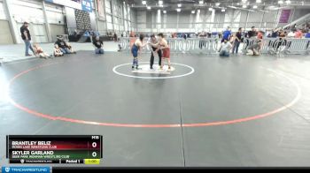 Round 1 - Brantley Beliz, Moses Lake Wrestling Club vs Skyler Garland, Deer Park Ironman Wrestling Club