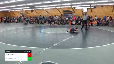 44 lbs Quarterfinal - Jamison Chalot, Blossburg vs Brantley Green, Wellsboro