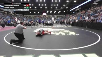 100 lbs Champ. Round 1 - Leighton Compton, Topeka - Highland Park HS vs Sadie Kuehn, Goddard-Eisenhower Hs