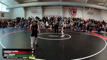 100 lbs Champ. Round 1 - ALLY TANNER, Mountain Vista vs Madison Haskin, North Fork