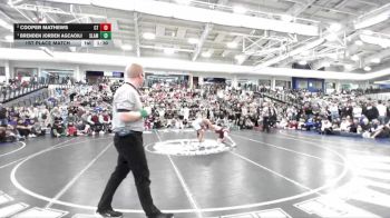 132 lbs 1st Place Match - Brenden Jorden Agcaoili, Slam vs Cooper Mathews, Cherokee Trail