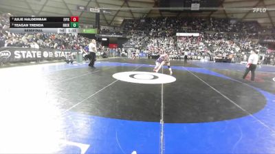 Girls 2A 130 lbs Semifinal - Julie Halderman, East Valley (Yakima) (Girls) vs Teagan Trenda, Hockinson (Girls)