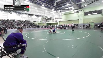 110 lbs Quarterfinal - Maya Garcia, BELL vs Maya Avila, GRANADA HILLS