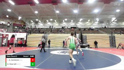 132 lbs Cons. Round 5 - Alexander VanDoren, North White vs Gabriel Sherrell, New Castle Youth Wrestling