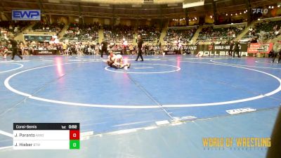 90 lbs Consolation - Jax Paranto, All I See Is Gold Academy vs Jack Hieber, Burnett Trained Wrestling