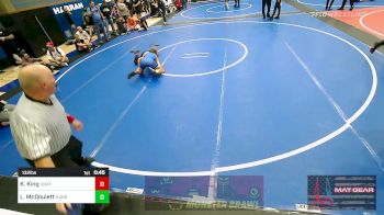 132 lbs Consolation - Kyler King, Unaffiliated vs Louden McDoulett, HARRAH BTB