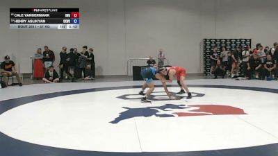 57 kg Cons. Quarters - Cale Vandermark, Sebolt Wrestling Academy vs Henry Aslikyan, Cliff Keen Wrestling Club