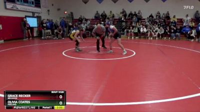 130 lbs Cons. Round 5 - Grace Recker, Bellevue vs Olivia Coates, Midland
