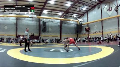 132 lbs Cons. Round 5 - Mason Carlson, Syracuse vs Gavin Lewis, Crown Point