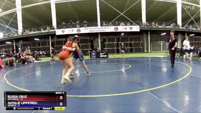 90 lbs Round 2 (4 Team) - Elissa Cruz, Oklahoma vs Natalie Lippstreu, Georgia