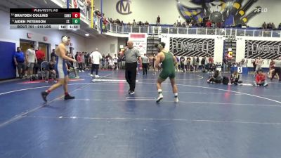 215 lbs R-16 - Brayden Collins, Canon-McMillan vs Aiden Peterson, St. Edward-OH