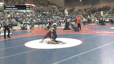 4A 113 lbs Cons. Round 1 - Peter Page, Glen Rose vs Thomas Smith, Robinson