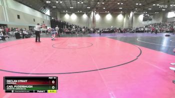 132 lbs Cons. Round 6 - Declan Strait, Chaparral vs Cael Puderbaugh, Basehor-Linwood HS