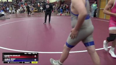 16U-14 lbs Round 1 - Kamdyn Kraklio, Pack 732 vs Gable Eddy, Indee Mat Club