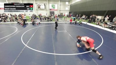 Junior Boys - 150 lbs Cons. Round 4 - Christopher Firebaugh, Midwest Regional Training Center vs Brady Duling, Carroll Wrestling Club