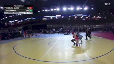 110 lbs Champ. Round 1 - Peyton Rego, Camden County vs Angelina Garcia, Florida Christian School