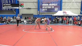 197 lbs Champ. Round 1 - Zach Borzio, Williams College vs Joe Bernard, Worcester Polytechnic