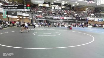 105 lbs Cons. Round 1 - Allison Sumner, Hoyt-Royal Valley HS vs Becca Templeton, Easton-Pleasant Ridge HS