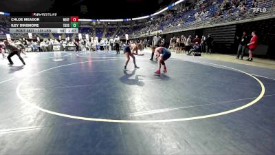 135 lbs Quarterfinal - Chloe Meador, Northampton vs Iley Dinsmore, Tuscarora