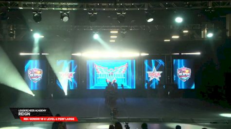LeaderCheer Academy - Reign [2026 Rec Senior 18 U Level 4 Perf Large Day 2] 2026 US Open Cheerleading & Dance Championship