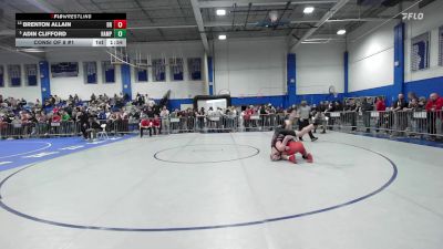 144 lbs Consi Of 8 #1 - Brenton Allain, Bridgewater-Raynham vs Adin Clifford, Hampshire