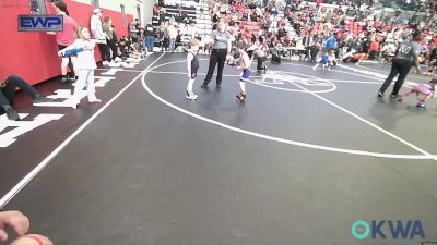 55 lbs Consi Of 8 #1 - Hazen Stevens, Buck Pride Wrestling vs Michael Potts, Claremore Wrestling Club