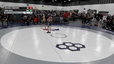 55 lbs Semis & 1st Wrestleback (8 Team) - Michael Pannorfi, The Outsiders Wrestling Club vs Zeke Gray, Nebraska Elite