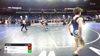 120 lbs Round Of 16 - Dylan Wright, Milford [MA] vs Carter Kuhn, Portsmouth