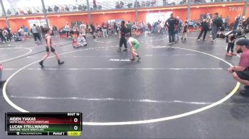 75 lbs Quarterfinal - Aiden Yiakas, White Knoll Youth Wrestling vs Lucan Stellwagen, Eastside Youth Wrestling