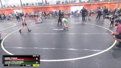 75 lbs Quarterfinal - Aiden Yiakas, White Knoll Youth Wrestling vs Lucan Stellwagen, Eastside Youth Wrestling