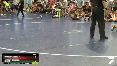 120 lbs Champ. Round 2 - Gabrial Shanks, Gulf Coast Wrestling vs Harley Briscoe, Showtime