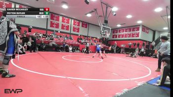 120 lbs Final - Xavier McCauley, Rogers High School Boys vs Peyton Butler, Muskogee