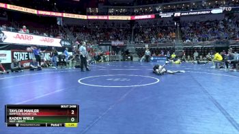 2A-157 lbs Cons. Round 4 - Taylor Mahler, Hampton-Dumont-CAL vs Kaden Wiele, West Liberty