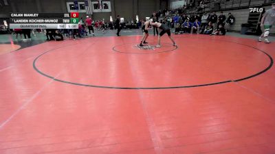 144 lbs Quarterfinal - Landen Kocher-munoz, Washburn Rural vs Calan Manley, Stillwater