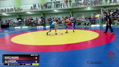 55kg Quarterfinal - Wyatt Rhodes, Ukee Storm Wrestling vs Ali Sarwari, Central Toronto WC