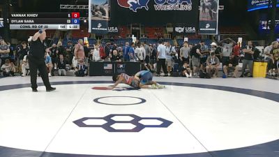 126 lbs Cons. Rd Of 32 - Vannak Khiev, Illinois vs Dylan Saba, Colorado