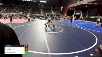 63 lbs 3rd Place - Arlo Unger, Northeast Colorado Elite vs Gunnar Eckenrod, Eastside United