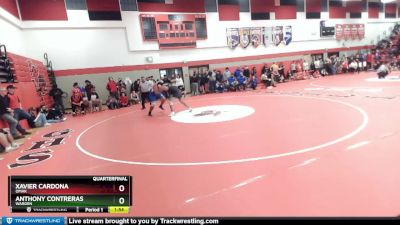 285 lbs Quarterfinal - Anthony Contreras, Warden vs Xavier Cardona, Omak