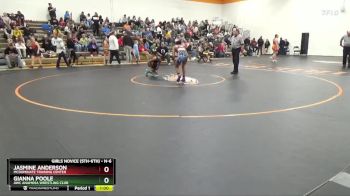 N-6 lbs Semifinal - Gianna Poole, AWC Anamosa Wrestling Club vs Jasmine Anderson, Mcdominate Training Center