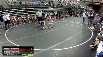 65 lbs Round 5 (6 Team) - Jackson Hermann, Kansas Mamba vs Jaxson Peterson, Nebraska Blue